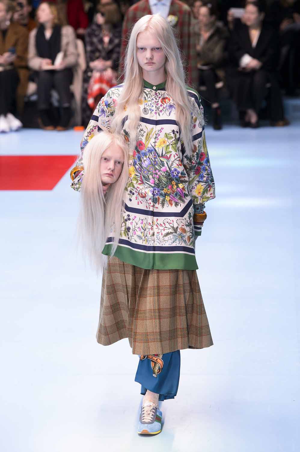 Yes, Models Carried Replicas Of Their Own Heads At Gucci - Go Fug Yourself